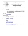 Legislative History: An Act to Improve the Circuit Breaker Program (HP722)(LD 981) by Maine State Legislature (116th: 1992-1994)