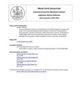 Legislative History: An Act to Reimburse Volunteer Fire Departments for Taxes Charged on Gasoline and Diesel Fuel (HP735)(LD 993) by Maine State Legislature (116th: 1992-1994)