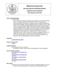 Legislative History: An Act to Eliminate the Position and Office of the Chancellor of the University of Maine System (HP742)(LD 1000) by Maine State Legislature (116th: 1992-1994)