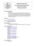 Legislative History: Resolve, to Continue the Commission to Study the Feasibility of a Capital Cultural Center (HP747)(LD 1014) by Maine State Legislature (116th: 1992-1994)