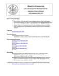 Legislative History: An Act to Meet the Alcohol Abuse Treatment Needs of Maine Citizens (HP753)(LD 1020) by Maine State Legislature (116th: 1992-1994)