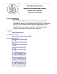 Legislative History:  An Act to Establish the Public Advocate Regulatory Fund Assessment for the Next Biennium (HP786)(LD 1059)