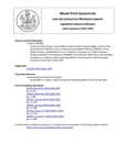 Legislative History: An Act to Clarify Various Tax Procedures and to Protect Taxpayer Rights (HP788)(LD 1061) by Maine State Legislature (116th: 1992-1994)