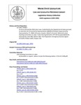 Legislative History: An Act to Amend the Child Labor Laws (HP822)(LD 1108) by Maine State Legislature (116th: 1992-1994)