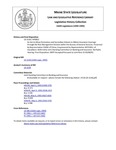 Legislative History: An Act to Allow Elementary and Secondary Schools to Obtain Insurance Coverage through the Risk Management Division within the Bureau of General Services (HP832)(LD 1118) by Maine State Legislature (116th: 1992-1994)