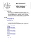 Legislative History: An Act to Amend the Law Regarding Rate Setting at Residential Treatment Centers (SP363)(LD 1120) by Maine State Legislature (116th: 1992-1994)