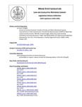 Legislative History: An Act to Promote Electronic Transfer of Funds and Other Information System Improvements in State Government (HP845)(LD 1150) by Maine State Legislature (116th: 1992-1994)