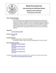 Legislative History: An Act to Provide Permits to Take Any Deer for People Hunting on Their Own Land (HP852)(LD 1157) by Maine State Legislature (116th: 1992-1994)