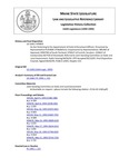 Legislative History: An Act Pertaining to the Appointment of Code Enforcement Officers (HP855)(LD 1160) by Maine State Legislature (116th: 1992-1994)