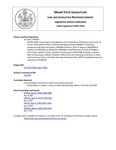 Legislative History:  RESOLUTION, Proposing an Amendment to the Constitution of Maine to Limit Terms of Certain State Office Holders (HP870)(LD 1179)