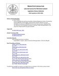 Legislative History: An Act to Modify Joint and Several Liability in Medical Malpractice Actions (SP391)(LD 1186) by Maine State Legislature (116th: 1992-1994)