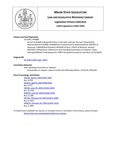 Legislative History: An Act to Redefine Nonprofit Status in the Sales and Use Tax Law (HP885)(LD 1199) by Maine State Legislature (116th: 1992-1994)