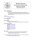 Legislative History: An Act to Treat Minors Equitably under the Operating-under-the-influence Laws (HP887)(LD 1201) by Maine State Legislature (116th: 1992-1994)