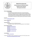 Legislative History: An Act to Provide More Affordable Health Insurance and Community Rating for Individuals (HP892)(LD 1206) by Maine State Legislature (116th: 1992-1994)