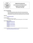 Legislative History: An Act to Allow Municipalities to Abate or Defer Property Tax Assessments for the Purpose of Attracting or Retaining Industry or Business (HP893)(LD 1208) by Maine State Legislature (116th: 1992-1994)