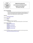 Legislative History: An Act to Promote Enforcement of Laws Pertaining to Alcohol Use by Minors (SP395)(LD 1226) by Maine State Legislature (116th: 1992-1994)