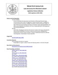 Legislative History: An Act to Facilitate the Assessment and Collection of Municipal Property Taxes (SP402)(LD 1233) by Maine State Legislature (116th: 1992-1994)