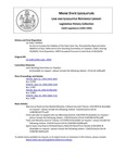 Legislative History: An Act to Increase the Stability of the State Sales Tax (HP916)(LD 1240) by Maine State Legislature (116th: 1992-1994)