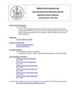 Legislative History:  Resolve, Authorizing Stephanie Burton to Sue the Town of Freeport (HP928)(LD 1251)