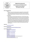 Legislative History: An Act to Make Supplemental Allocations, to Transfer Positions among Funds and to Make Technical Corrections to the Laws for Fiscal Year 1992-93 (SP406)(LD 1264) by Maine State Legislature (116th: 1992-1994)