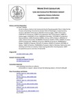 Legislative History: An Act to Allow a Casino to be Constructed by the Passamaquoddy Tribe in Calais for the Purpose of Gambling (SP409)(LD 1266) by Maine State Legislature (116th: 1992-1994)