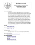 Legislative History:  An Act Regarding the Collection of Medical Payments for an Absent Parent When a Court Order Exists (HP939)(LD 1268)