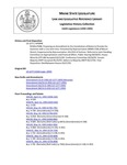 Legislative History:  RESOLUTION, Proposing an Amendment to the Constitution of Maine to Provide the Governor with a Line-item Veto (HP948)(LD 1277)