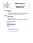 Legislative History: An Act to Clarify the Responsibilities of Property Assessment Review Boards (SP412)(LD 1288) by Maine State Legislature (116th: 1992-1994)