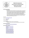 Legislative History:  RESOLUTION, Proposing an Amendment to the Constitution of Maine to Provide for the Direct Popular Election of the Treasurer of State (HP961)(LD 1292)