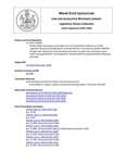 Legislative History:  RESOLUTION, Proposing an Amendment to the Constitution of Maine to Provide Legislative Review of Delegated Rule-making Authority (HP962)(LD 1293)