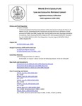 Legislative History: An Act to Implement the Recommendations of the Commission to Study the Future of Maine's Courts (HP1008)(LD 1354) by Maine State Legislature (116th: 1992-1994)