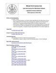 Legislative History: An Act to Clarify the Powers and Duties of Municipal Officials of the New Town of Long Island (HP1014)(LD 1360) by Maine State Legislature (116th: 1992-1994)