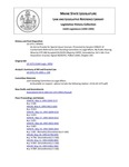 Legislative History: An Act to Provide for Special Liquor Licenses (SP442)(LD 1372) by Maine State Legislature (116th: 1992-1994)