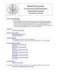 Legislative History: An Act to Strengthen the Landowner Relations Program (HP1030)(LD 1382) by Maine State Legislature (116th: 1992-1994)