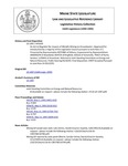 Legislative History: An Act to Regulate the Impacts of Metallic Mining on Groundwater (HP1035)(LD 1387) by Maine State Legislature (116th: 1992-1994)