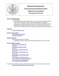 Legislative History: An Act to Modify the Legal Doctrine of Joint and Several Liability (SP447)(LD 1414) by Maine State Legislature (116th: 1992-1994)