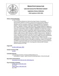 Legislative History: An Act to Improve Markets for Chlorine-free Paper Products (HP1063)(LD 1431) by Maine State Legislature (116th: 1992-1994)