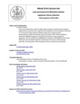 Legislative History: An Act to Provide Choice within the Maine State Employee Health Insurance Program (HP1078)(LD 1444) by Maine State Legislature (116th: 1992-1994)