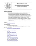 Legislative History: An Act to Conform Maine Income Tax Laws and Rules to the Internal Revenue Code (HP1081)(LD 1447) by Maine State Legislature (116th: 1992-1994)