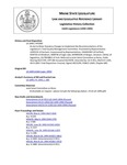 Legislative History: An Act to Make Statutory Changes to Implement the Recommendations of the Legislature's Total Quality Management Committee (HP1083)(LD 1449) by Maine State Legislature (116th: 1992-1994)