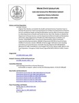 Legislative History:  Resolve, to Establish the Health and Social Services Transition Team to Develop the Governor's Restructuring Proposal to Combine the Departments of Human Services and Mental Health and Mental Retardation and the Office of Substance Abuse in a New Department of Health and Family Services (HP1112)(LD 1508)