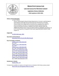 Legislative History: Resolve, Authorizing the Ellsworth School Department to Transact a Land Exchange to Avoid Wetlands and Ledge Discovered During Project Development of the New Ellsworth High School (SP523)(LD 1545) by Maine State Legislature (116th: 1992-1994)