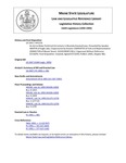 Legislative History: An Act to Make Technical Corrections in Recently Enacted Laws (HP1176)(LD 1567) by Maine State Legislature (116th: 1992-1994)