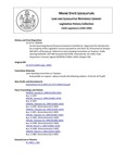 Legislative History: An Act Governing Special Purpose Investment Subsidiaries (SP548)(LD 1573) by Maine State Legislature (116th: 1992-1994)