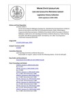 Legislative History:  An Act Concerning the Mahogany Quahog Tax (SP571)(LD 1619)