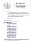 Legislative History: An Act to Reinstate the State Eye Care Program (SP576)(LD 1620) by Maine State Legislature (116th: 1992-1994)