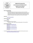 Legislative History: An Act to Have Mandatory HIV Testing for Assailants of Law Enforcement Officers (HP1228)(LD 1647) by Maine State Legislature (116th: 1992-1994)