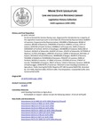 Legislative History: An Act to Amend the Harness Racing Laws (HP1243)(LD 1670) by Maine State Legislature (116th: 1992-1994)