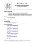 Legislative History: An Act to Establish Preapprenticeship Programs (HP1282)(LD 1730) by Maine State Legislature (116th: 1992-1994)