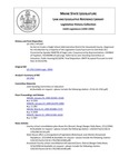 Legislative History: An Act to Create a Single School Administrative District for Aroostook County (HP1307)(LD 1762) by Maine State Legislature (116th: 1992-1994)